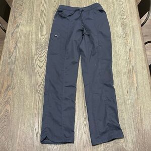 Grey's Anatomy By Barco Riley Womens 5-Pocket Scrub Pants Mid-Rise Gray Size XS